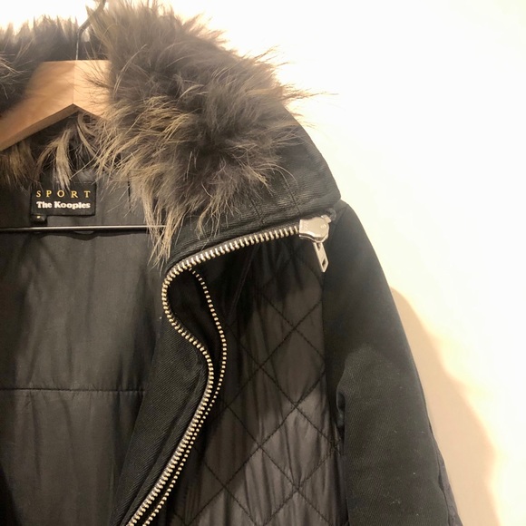 The Kooples Sport Black Parka - Picture 6 of 9
